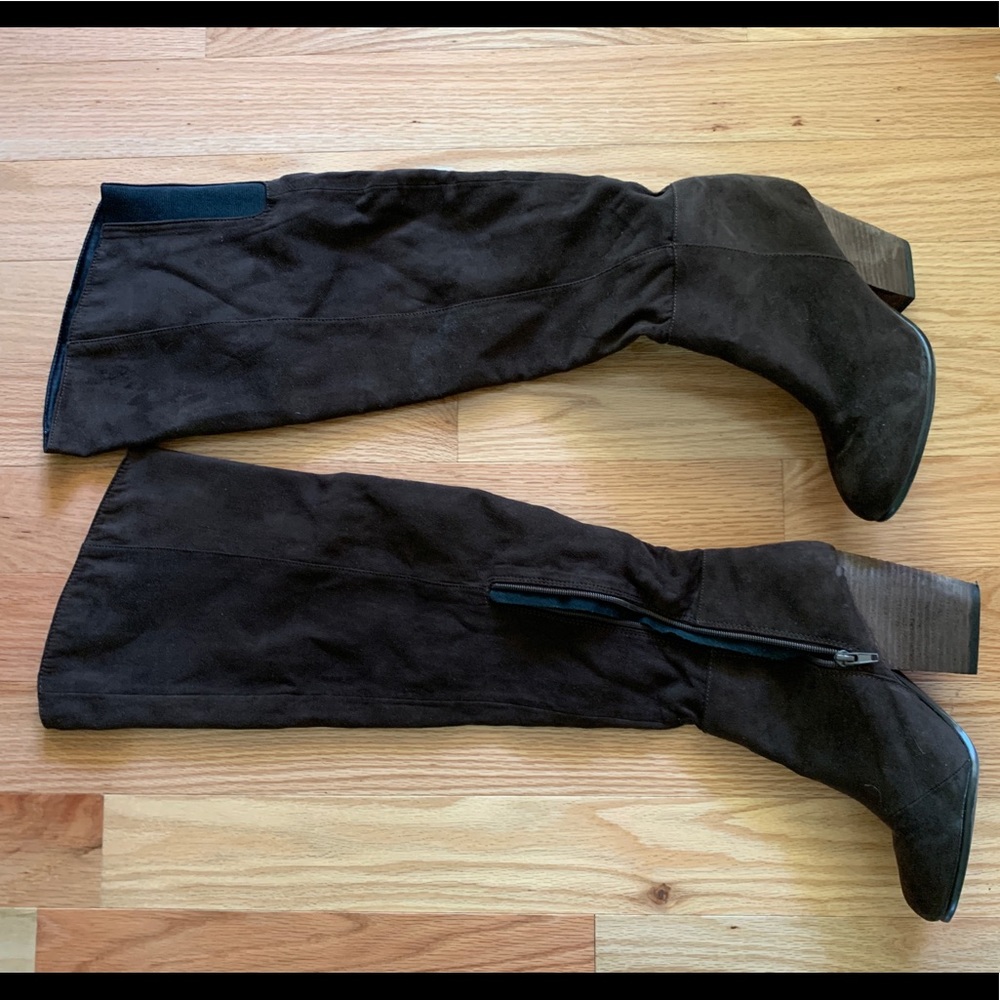 Over-the-knee H&M Brown heel boot
